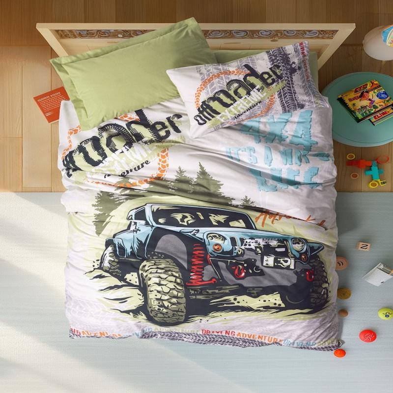 ست کاور تکنفره نوجوانی Junior - Adventure Yeşil