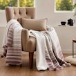 پتو مسافرتی 2 نفره ازدیلک مدل Stripe Ponponlu C.F سایز 180x220 سانتی‌متر