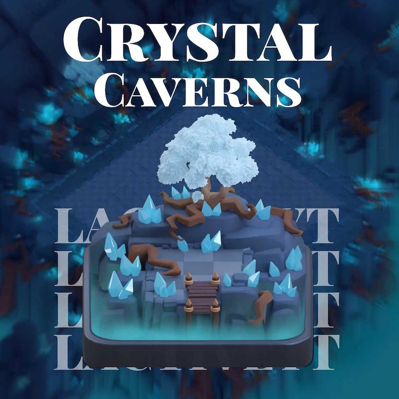 منظره غارهای کریستالی Crystal Caverns کلش اف کلنز