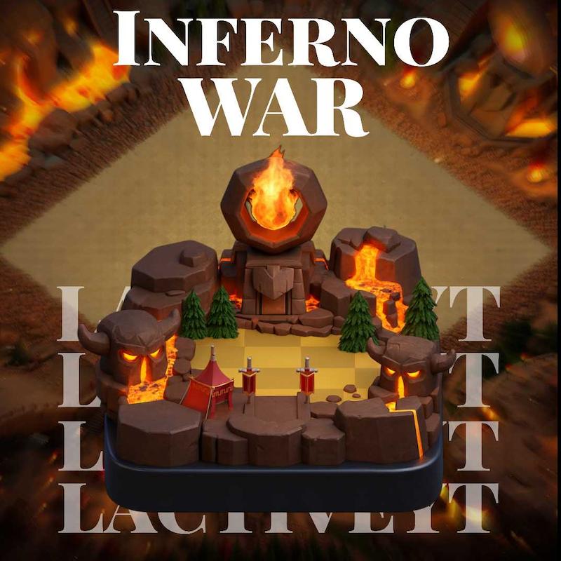 منظره شهر جهنمی Inferno War کلش اف کلنز