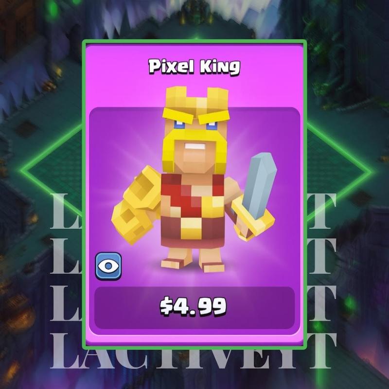 اسکین شاه پیکسلی | Pixel King