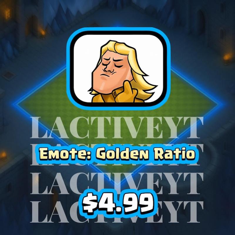 آفر شکلک نسبت طلایی کلش رویال | Emote Golden Ratio