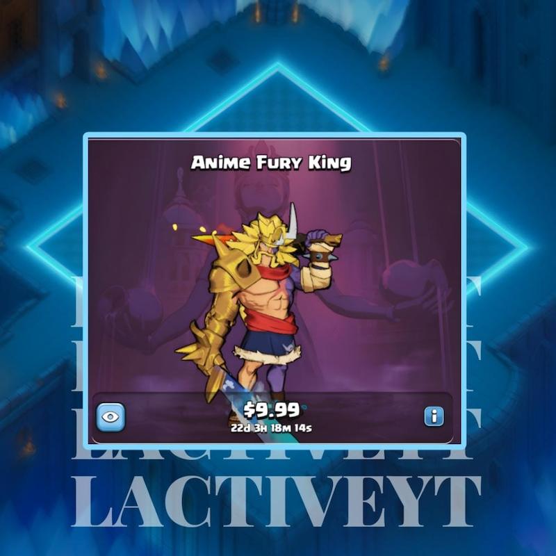 اسکین پادشاه خشم انیمه کلش اف کلنز | Anime Fury King