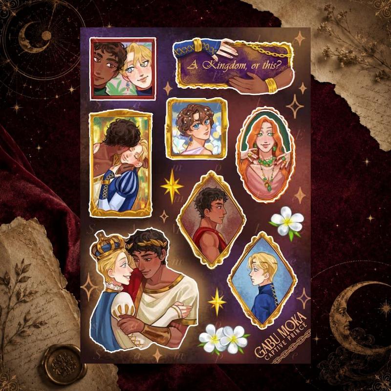 پک استیکر شاهزاده ی اسیر(Captive Prince)