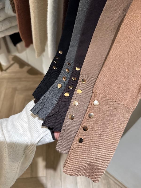  بولیز بافت شارلی ( استین سه دکمه )