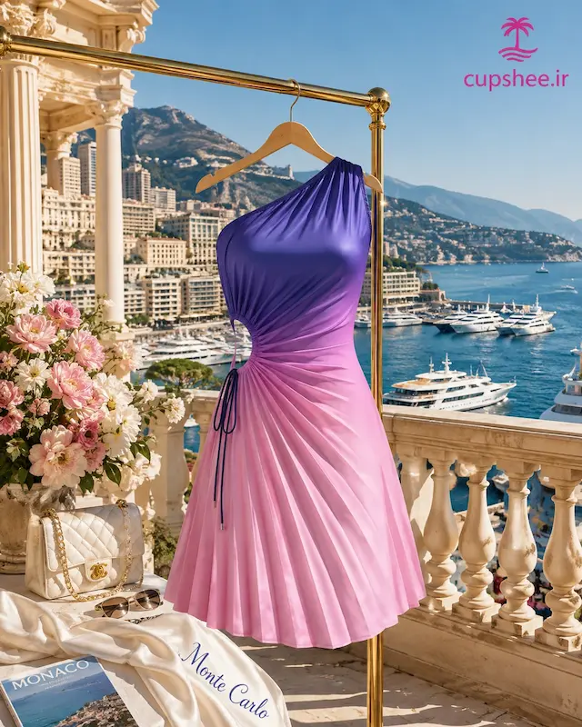 پیراهن زنانه آبرنگی کاپشی CUPSHE اورجینال 