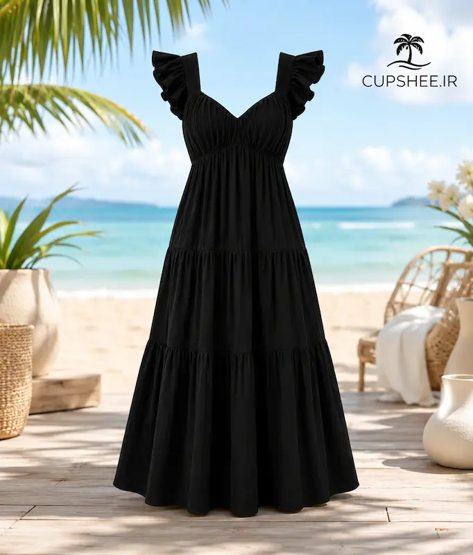  پیراهن زنانه ساحلی کاپشی CUPSHE اورجینال طرح کویین
