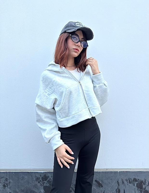 کراپ سوییشرت BELLE💅🏻