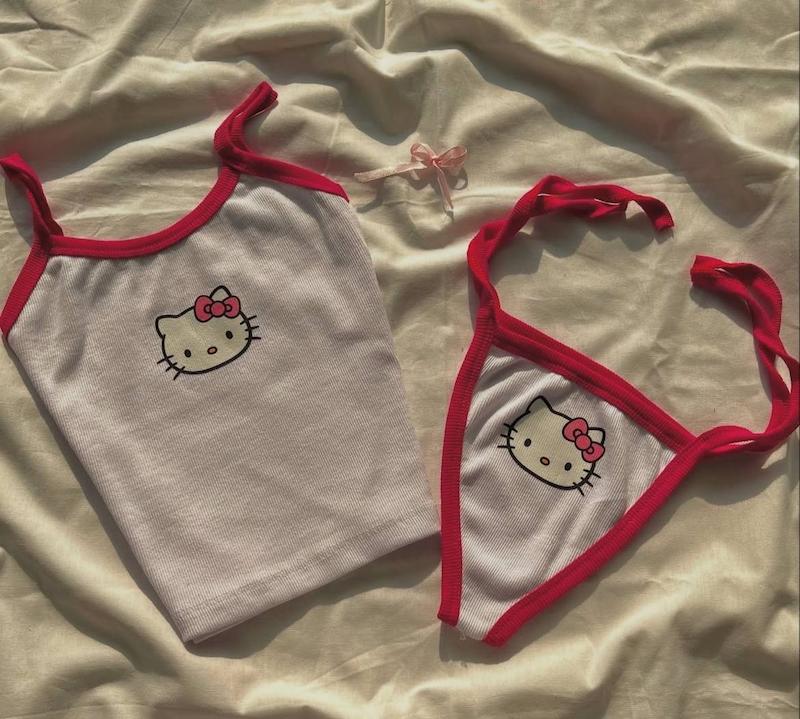 ست شورت و کراپ kitty