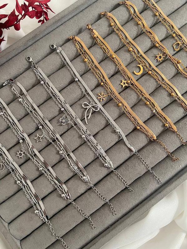 دستبندای چندلاین رنگ ثابت