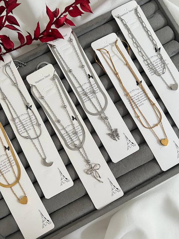 گردنبند دولاین استیل آفی