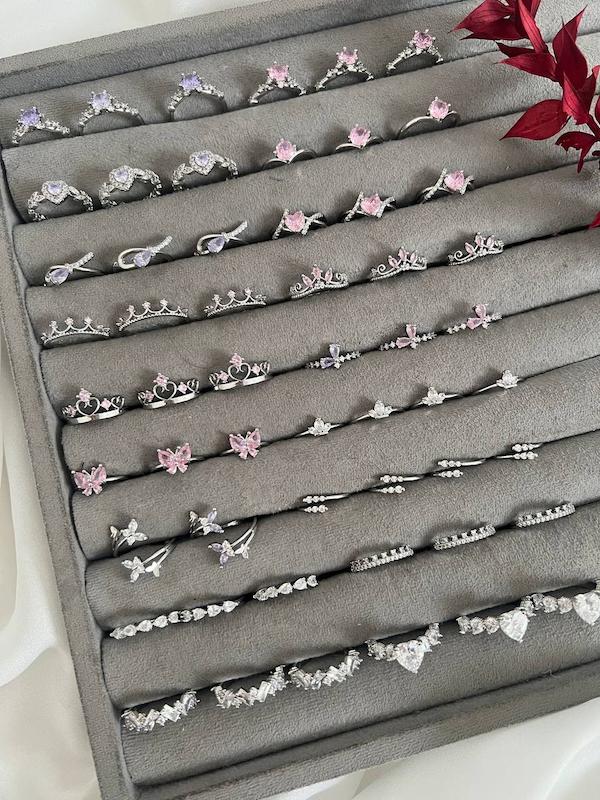 انگشتر جواهری مینیمال ظریف