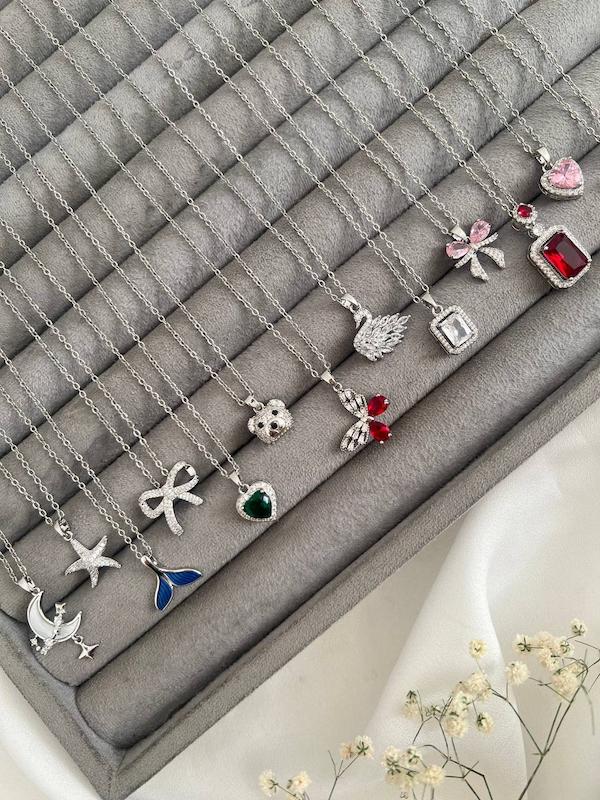 گردنبند پلاک جواهری