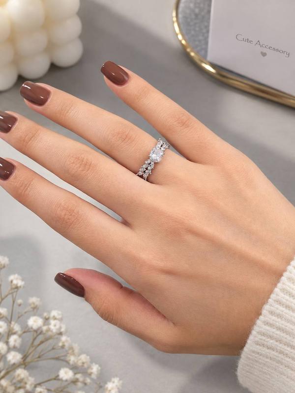 انگشتر حلقه تک نگین💍