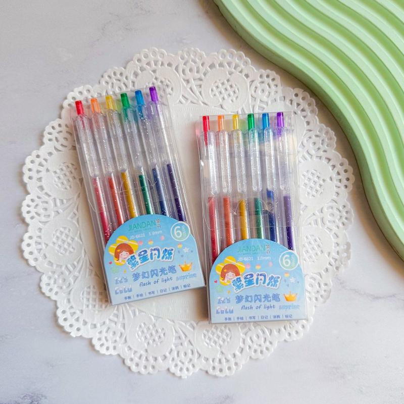 پک خودکار اکلیلی 6 رنگ برند JIANDAN