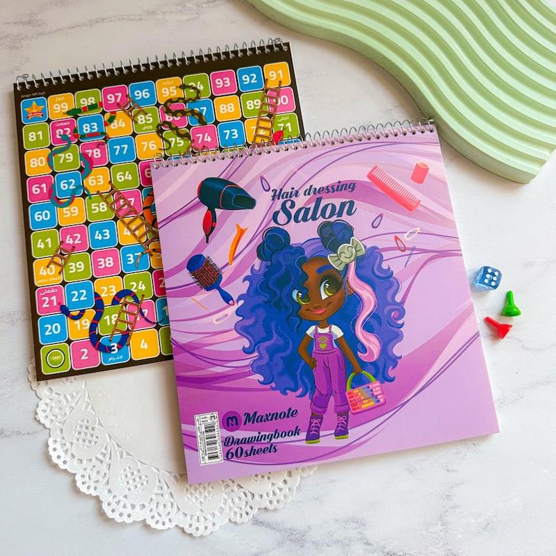 دفتر نقاشی مار و پله