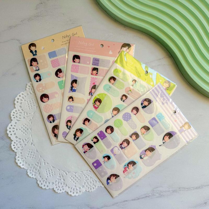 برچسب اسم ضد آب طرح دختر