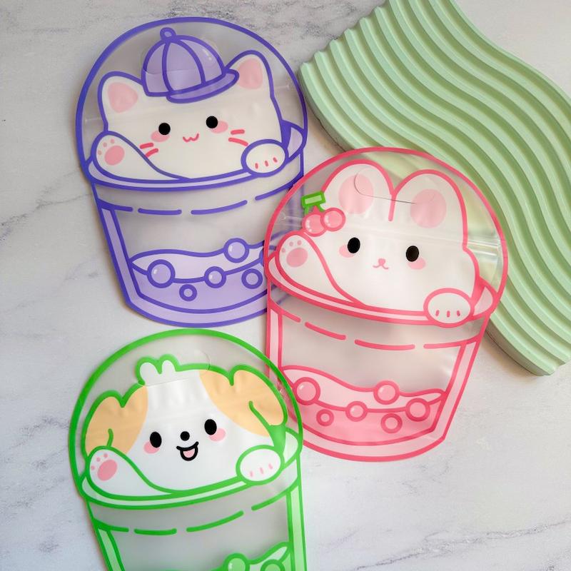 زیپ کیپ طرح حیوانات رنگی