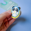 پاپ سوکت سیلیکونی طرح Panda Dounut