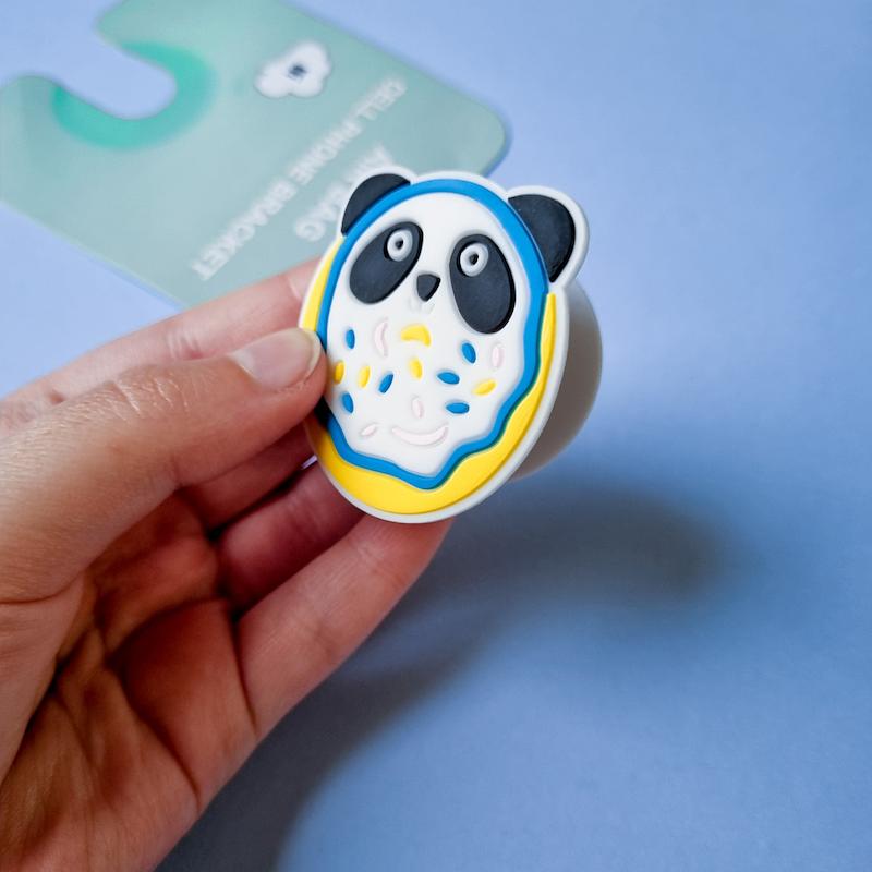 پاپ سوکت سیلیکونی طرح Panda Dounut