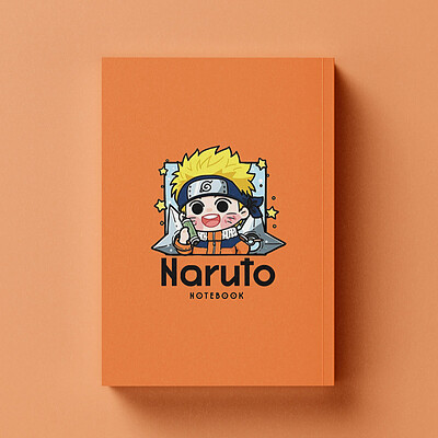 دفتر شطرنجی کیوتی طرح Naruto Shippuden مدل Naruto Uzumaki