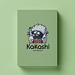 دفتر شطرنجی کیوتی طرح Naruto Shippuden مدل Kakashi Hatake