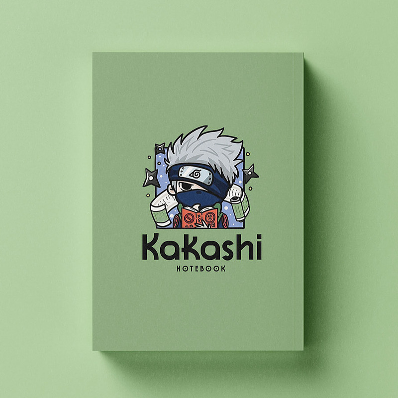 دفتر شطرنجی کیوتی طرح Naruto Shippuden مدل Kakashi Hatake