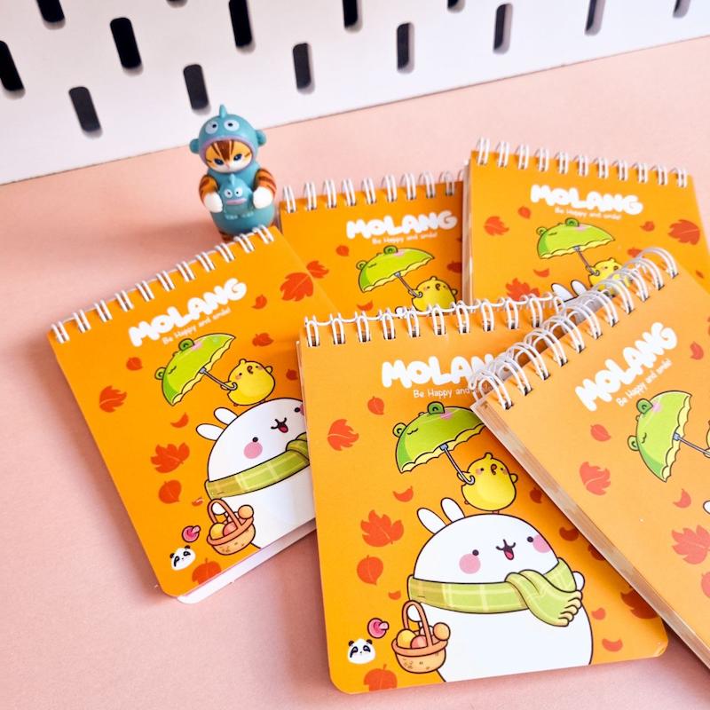 دفترچه سیمی Molang برند Parsam