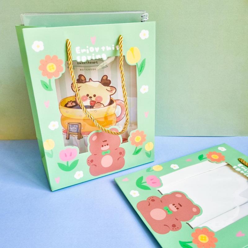 بگ هدیه شفاف Brown Bear سری Enjoy This Spring