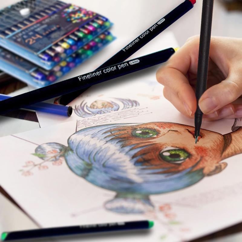 ست روان نویس رنگی نوک نمدی Fineliner