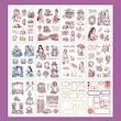دفتر استیکر Vintage Girl Vibe مدل WX-TP