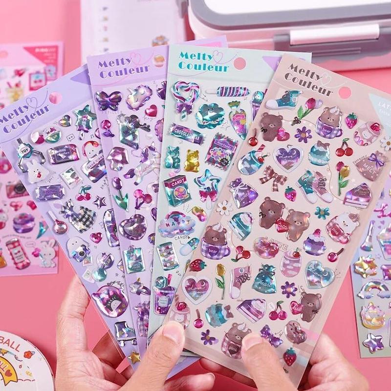 استیکر سه بعدی شیشه ای Melty Couleur برند ShanLe