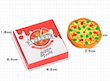 پاک کن پیتزایی جعبه دار Pizzeria