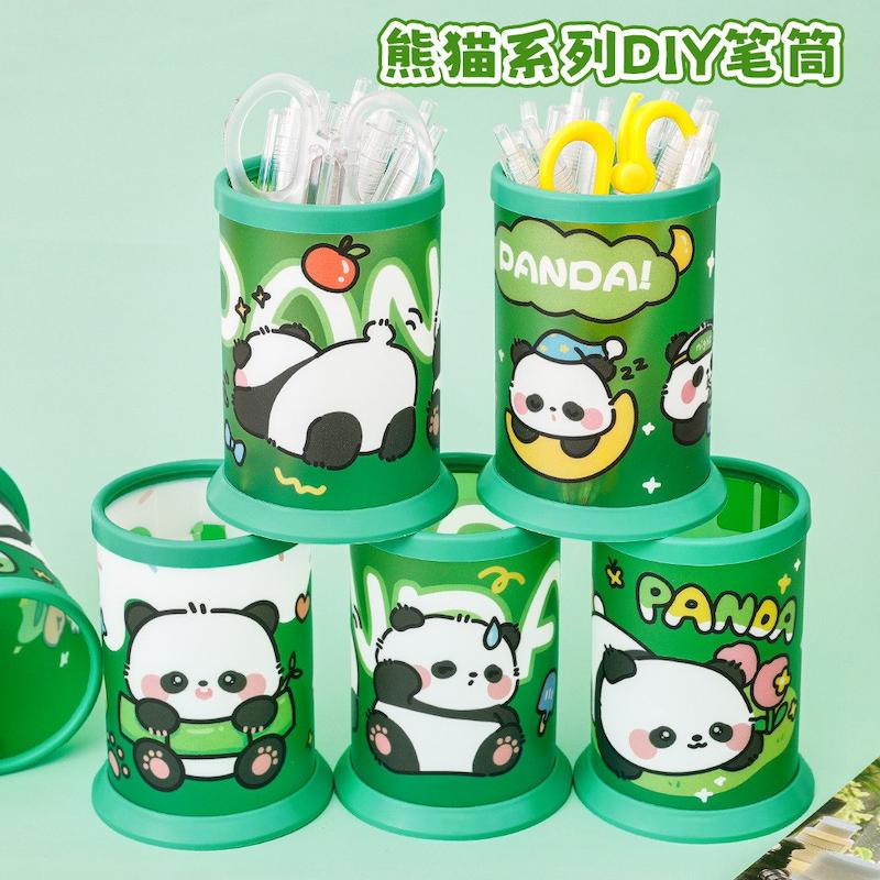 جامدادی لیوانی مات رومیزی Panda برند Hangsu