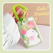 هولدر فتوکارت Cute Rabbit + آویز پلکسی + بند تلفنی رنگی