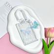 هولدر فتوکارت شفاف طرح Butterfly Acrylic + آویز پلکسی + بند تلفنی (White)