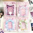 هولدر فتوکارت طرح Cat Ribbon + پوم پوم + آویز زنجیری