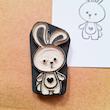 مهر لینویی دستساز Bunny & Heart برند Negin Stamp کد NST-1001