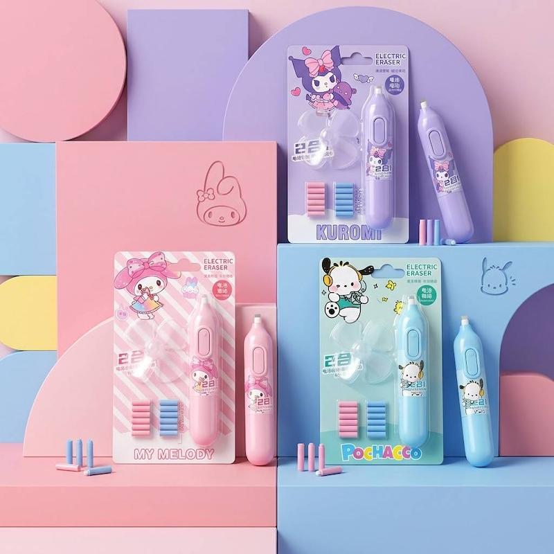 پاک کن برقی پنکه دار Sanrio + پاک کن یدک