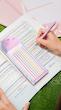 هایلایتر نواری بلند Sticky Note مدل Macaron برند Yiwu