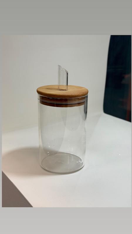 شکرریز پیرکس درب چوبی (شکرپاش) کد 308A