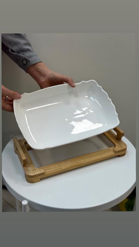 ظرف سرو زیره چوبی VENTI کد 335A