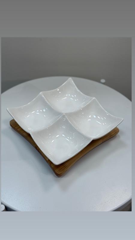 مزه خوری چهارتایی مربع VENTI کد‌334A