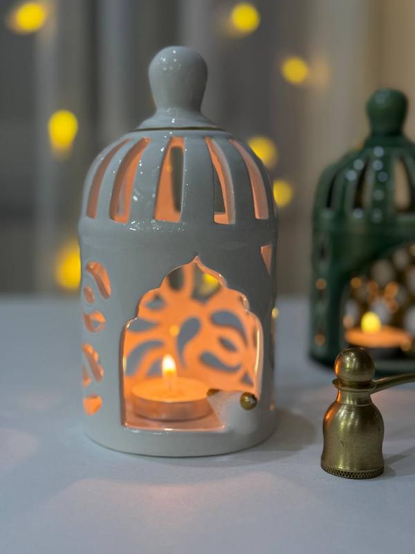 جا شمعی سرامیکی فانوس کد 349A