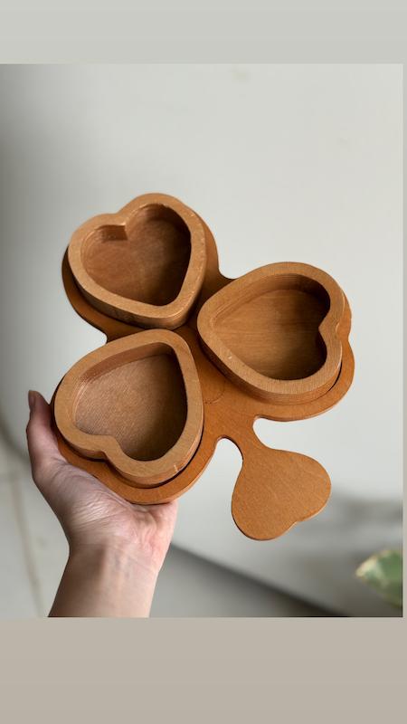 اردورخوری چوبی قلبی کد369A