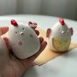 نمکدون فانتزی جوجه سرامیکی کد 454A