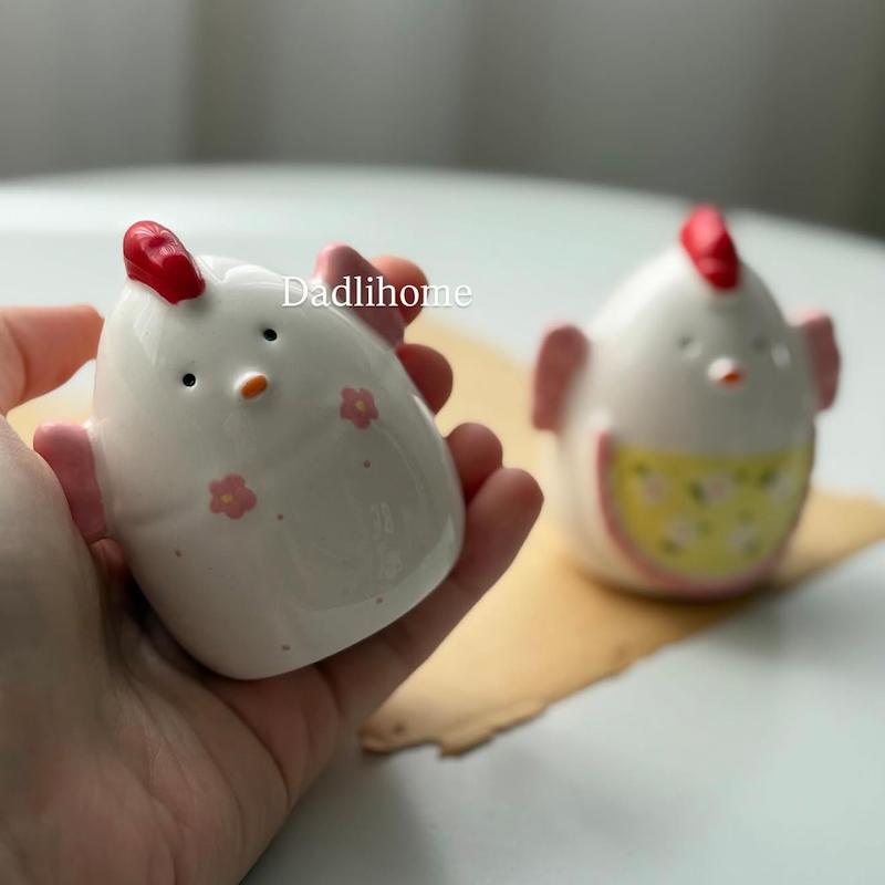 نمکدون فانتزی جوجه سرامیکی کد 454A