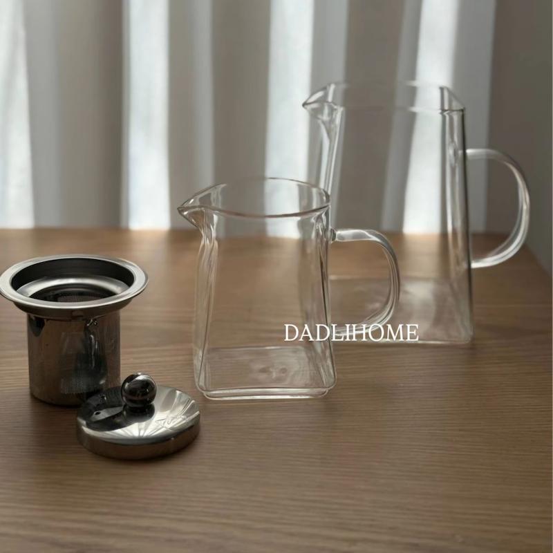 کتری قوری  پیرکس دونفره مربع مینی کد 512A