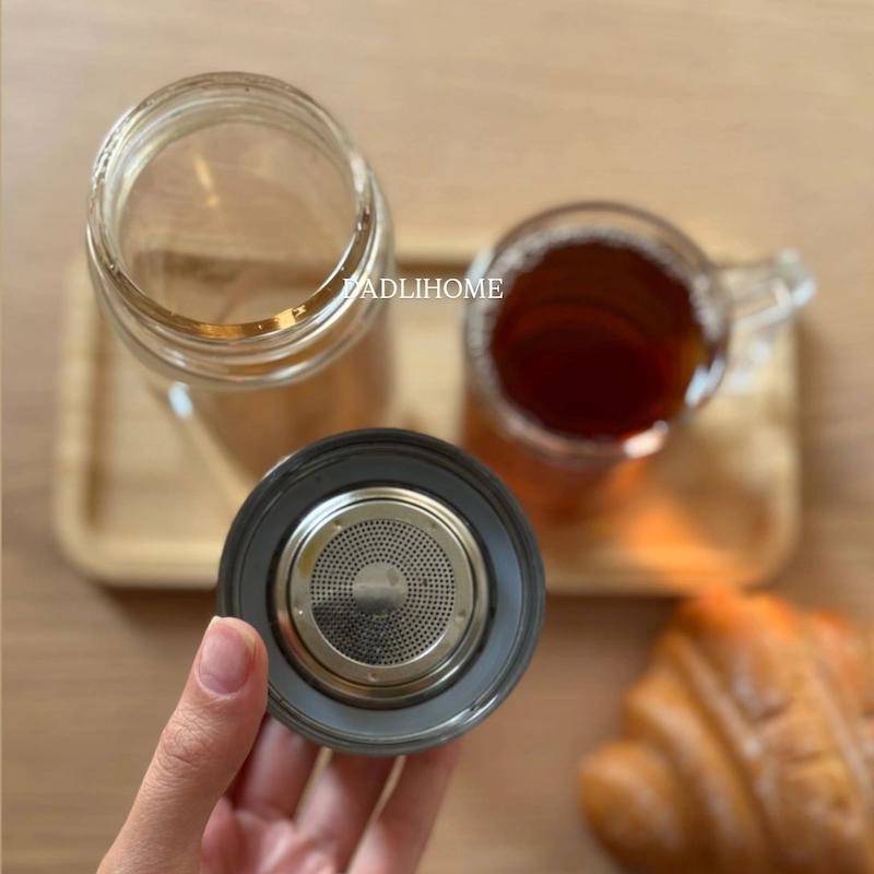  دمنوش ساز دوجداره پیرکس درب فشاری کد645A