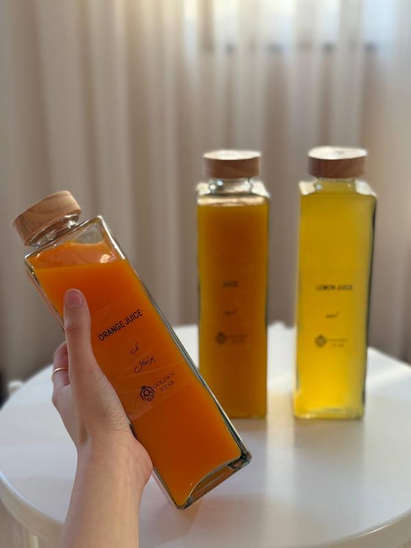بطری شیشه ای درب چوبی کد 228A